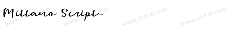 Millano Script字体转换